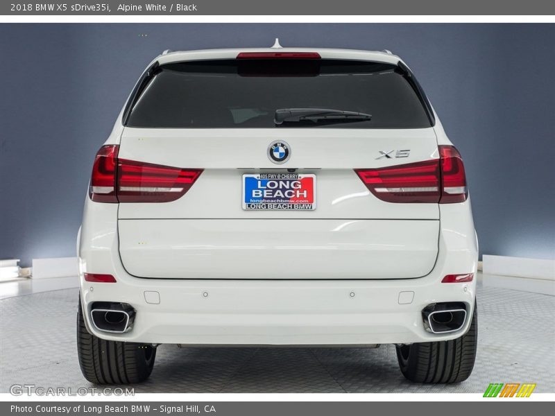 Alpine White / Black 2018 BMW X5 sDrive35i