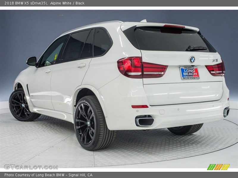 Alpine White / Black 2018 BMW X5 sDrive35i