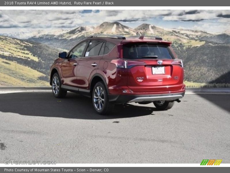 Ruby Flare Pearl / Black 2018 Toyota RAV4 Limited AWD Hybrid