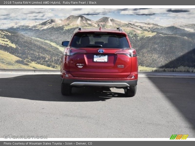 Ruby Flare Pearl / Black 2018 Toyota RAV4 Limited AWD Hybrid
