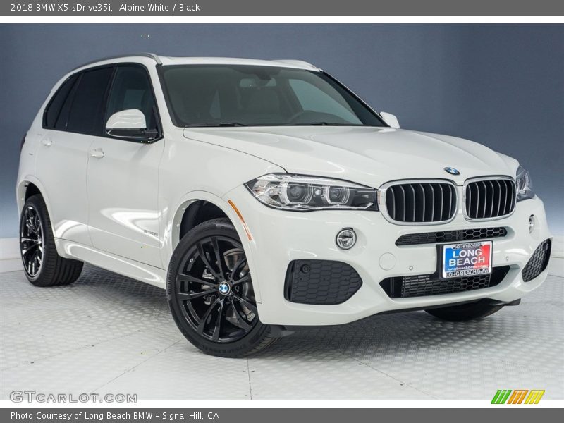 Alpine White / Black 2018 BMW X5 sDrive35i