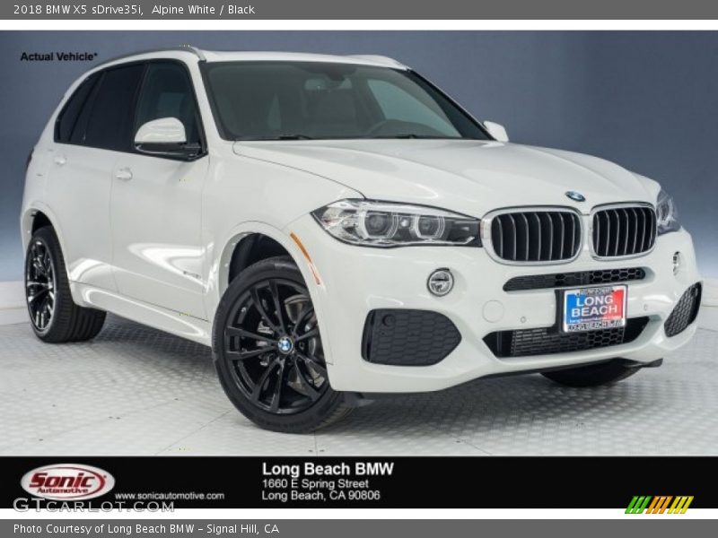 Alpine White / Black 2018 BMW X5 sDrive35i