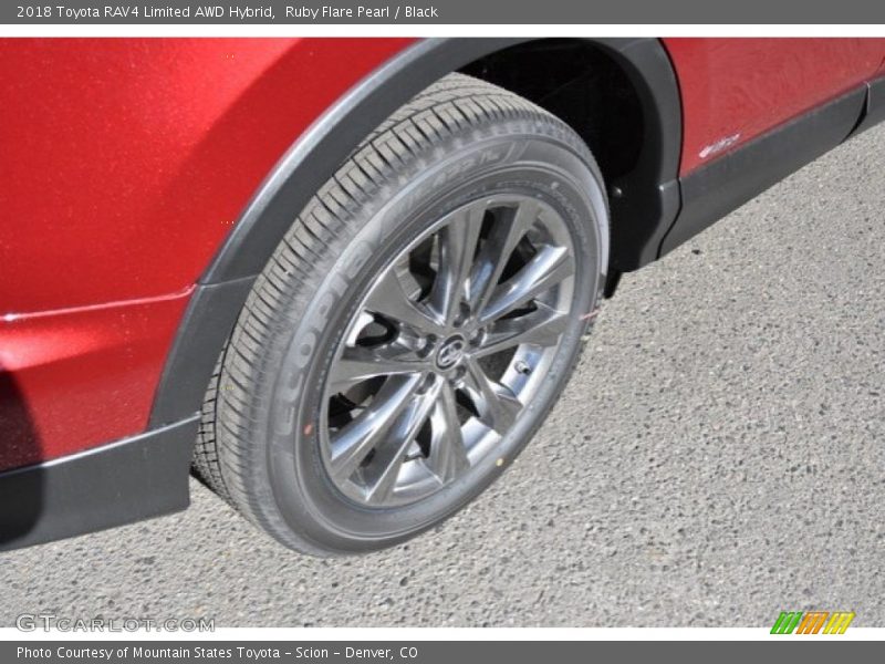 Ruby Flare Pearl / Black 2018 Toyota RAV4 Limited AWD Hybrid