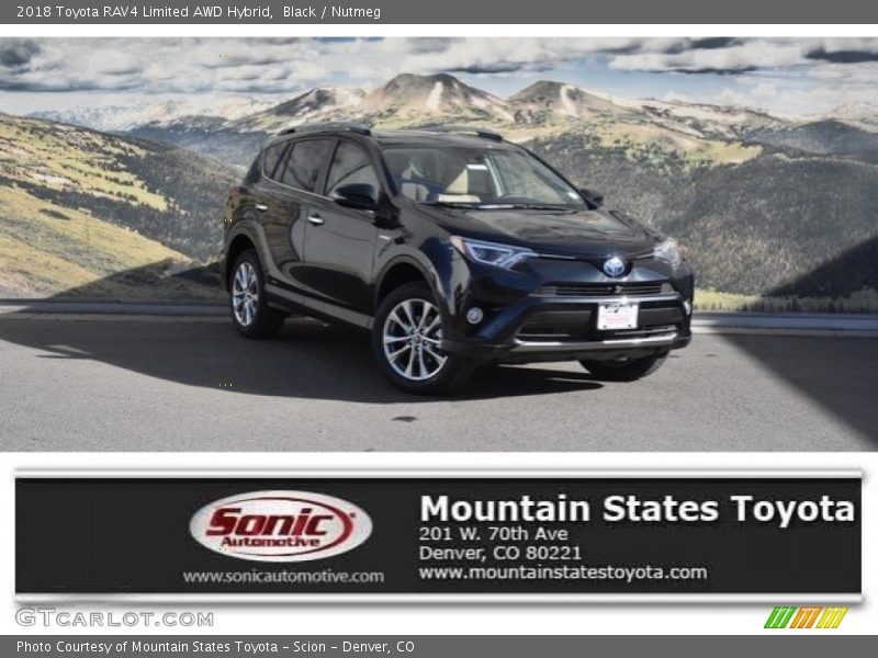 Black / Nutmeg 2018 Toyota RAV4 Limited AWD Hybrid