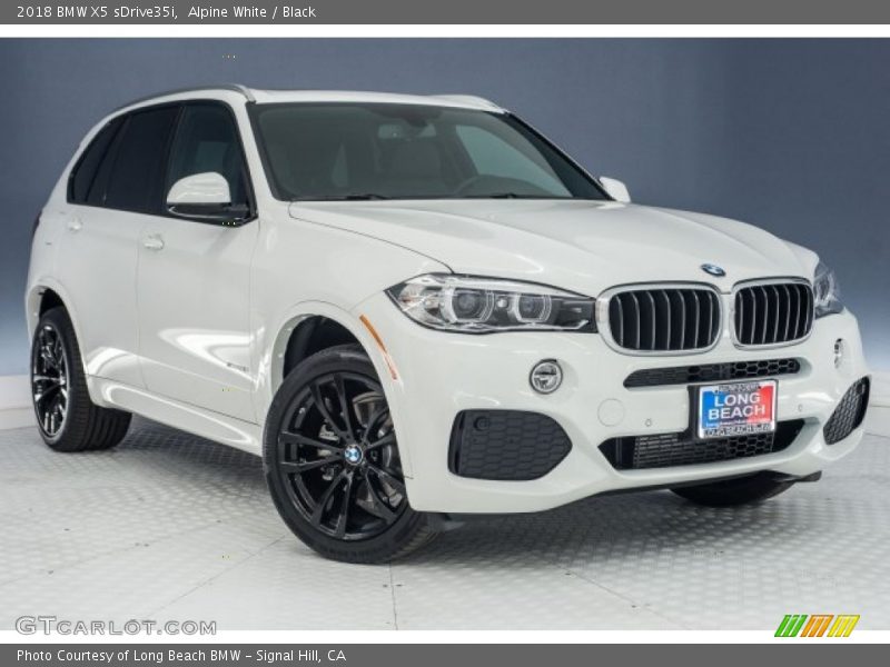 Alpine White / Black 2018 BMW X5 sDrive35i