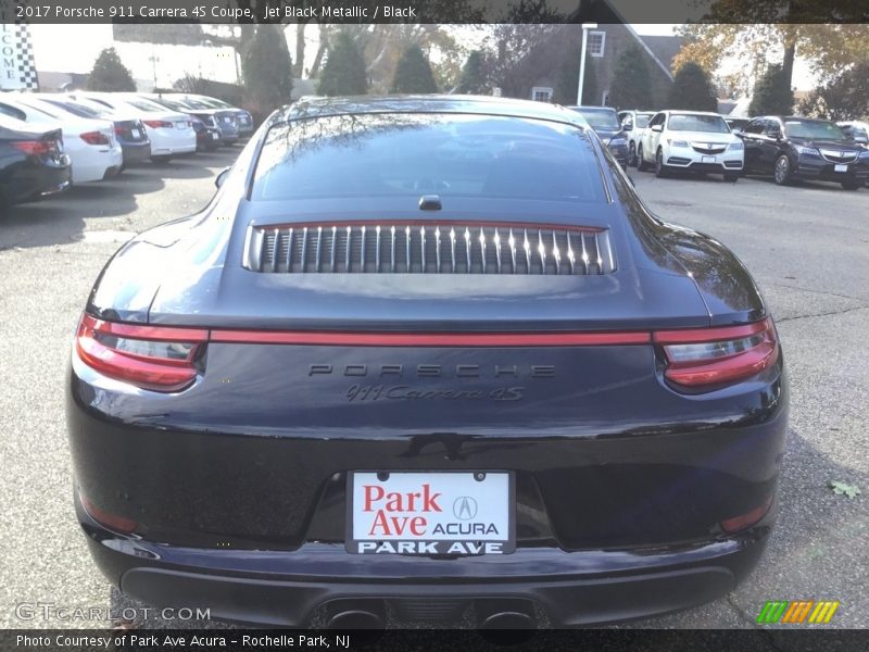 Jet Black Metallic / Black 2017 Porsche 911 Carrera 4S Coupe