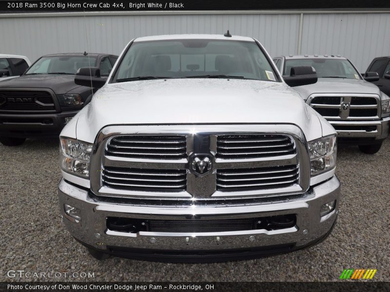 Bright White / Black 2018 Ram 3500 Big Horn Crew Cab 4x4