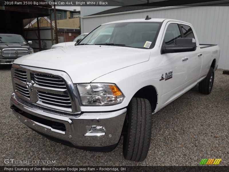Bright White / Black 2018 Ram 3500 Big Horn Crew Cab 4x4