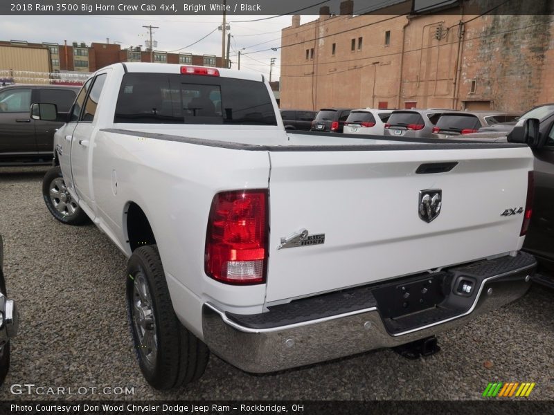 Bright White / Black 2018 Ram 3500 Big Horn Crew Cab 4x4