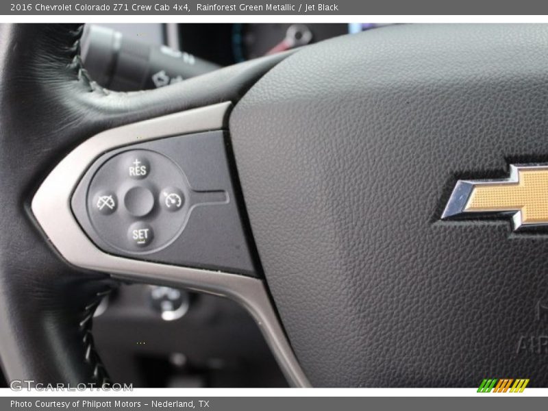 Rainforest Green Metallic / Jet Black 2016 Chevrolet Colorado Z71 Crew Cab 4x4