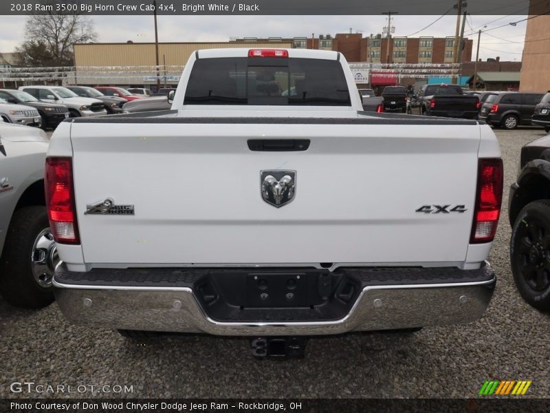 Bright White / Black 2018 Ram 3500 Big Horn Crew Cab 4x4