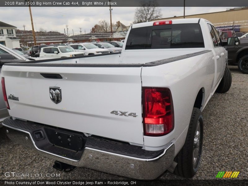 Bright White / Black 2018 Ram 3500 Big Horn Crew Cab 4x4