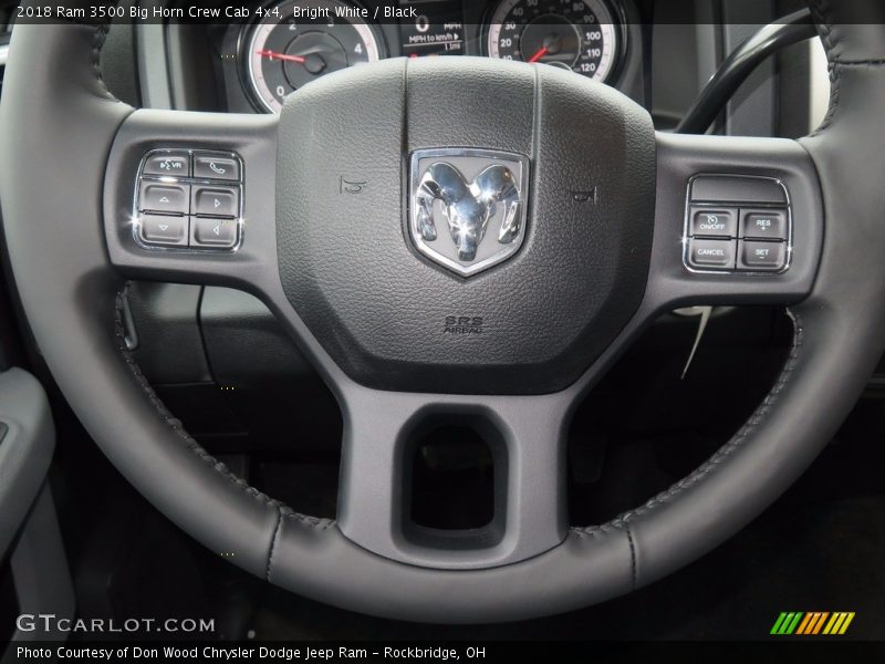 Bright White / Black 2018 Ram 3500 Big Horn Crew Cab 4x4