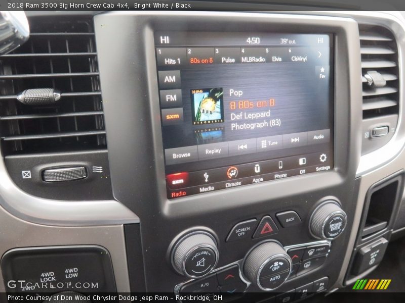 Bright White / Black 2018 Ram 3500 Big Horn Crew Cab 4x4
