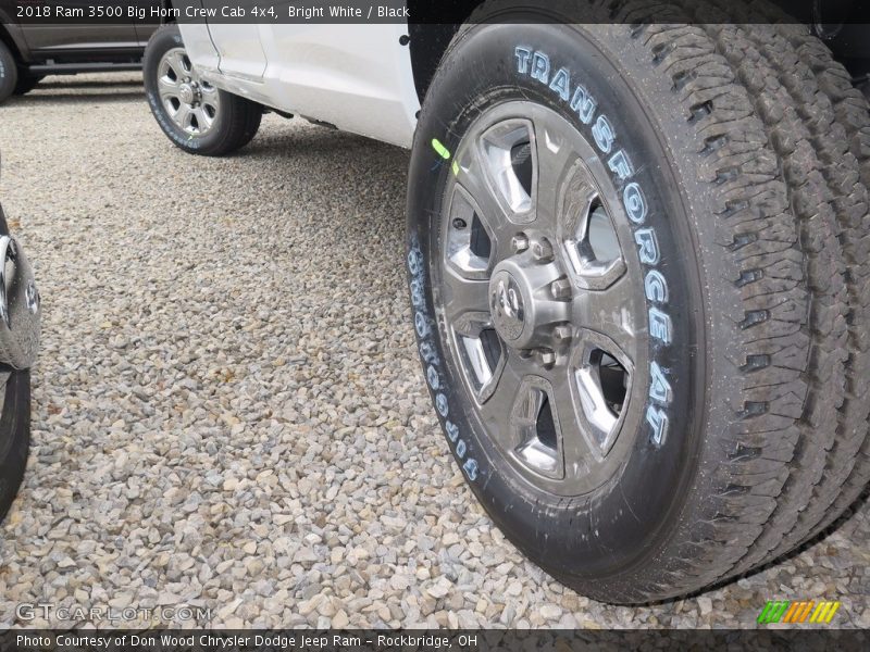 Bright White / Black 2018 Ram 3500 Big Horn Crew Cab 4x4