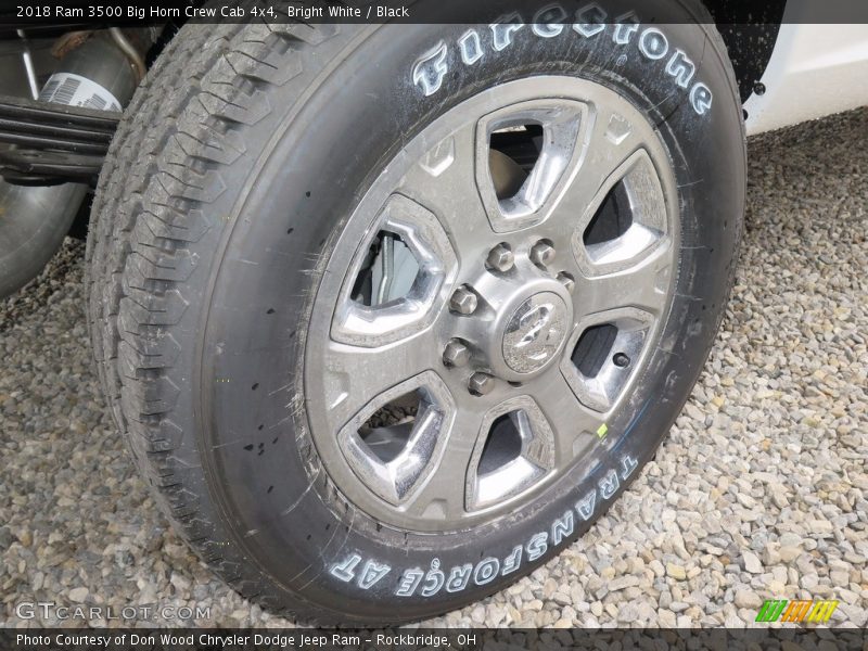 Bright White / Black 2018 Ram 3500 Big Horn Crew Cab 4x4