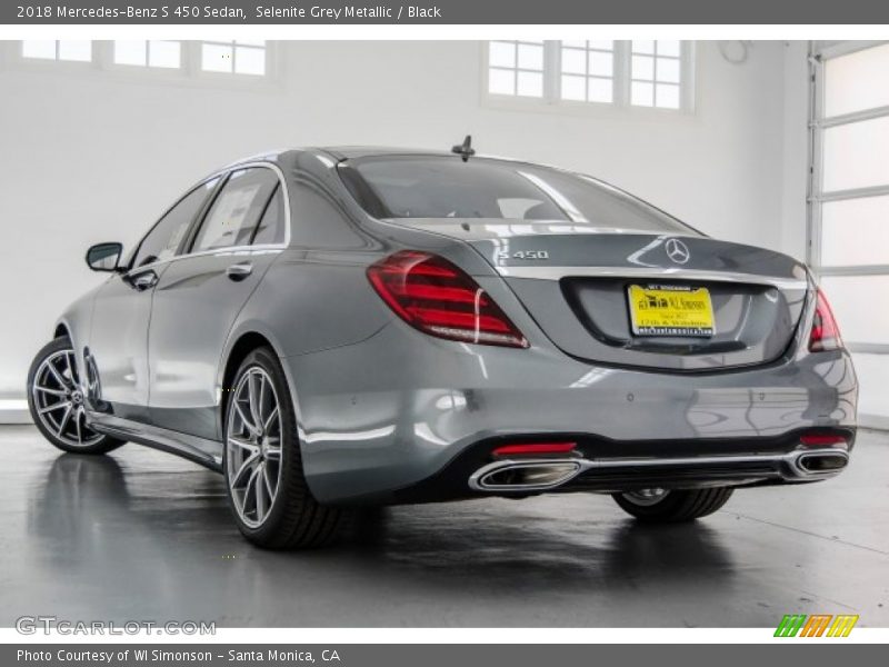 Selenite Grey Metallic / Black 2018 Mercedes-Benz S 450 Sedan