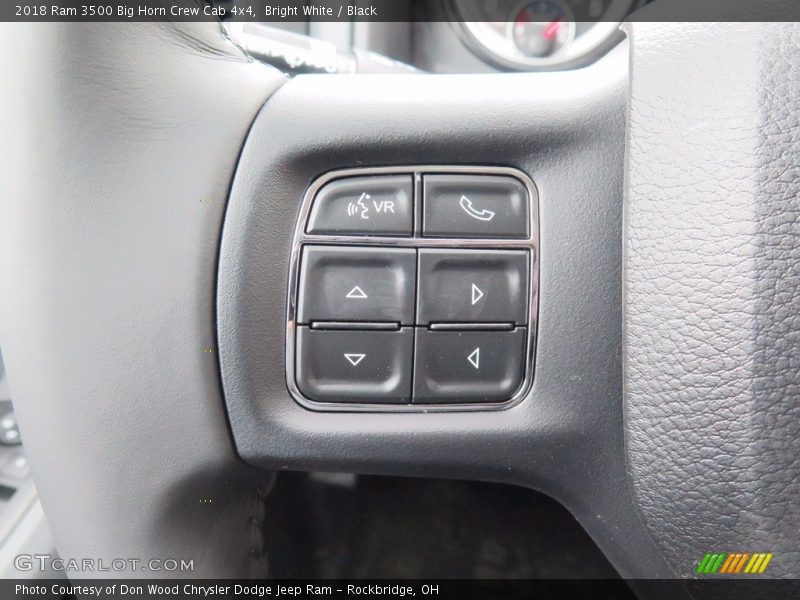 Bright White / Black 2018 Ram 3500 Big Horn Crew Cab 4x4
