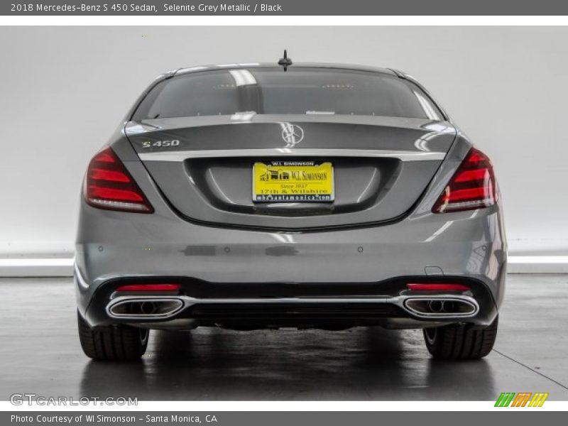 Selenite Grey Metallic / Black 2018 Mercedes-Benz S 450 Sedan