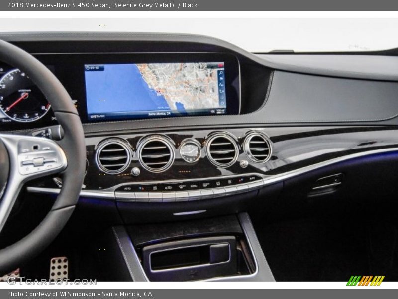 Selenite Grey Metallic / Black 2018 Mercedes-Benz S 450 Sedan