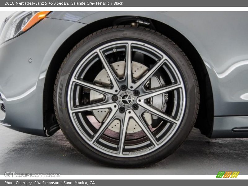 Selenite Grey Metallic / Black 2018 Mercedes-Benz S 450 Sedan