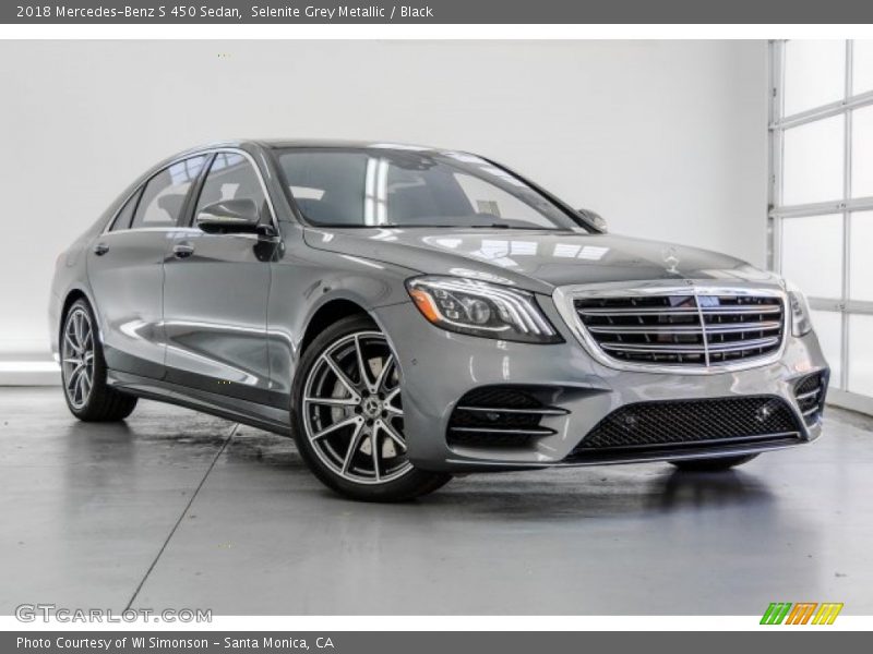 Selenite Grey Metallic / Black 2018 Mercedes-Benz S 450 Sedan