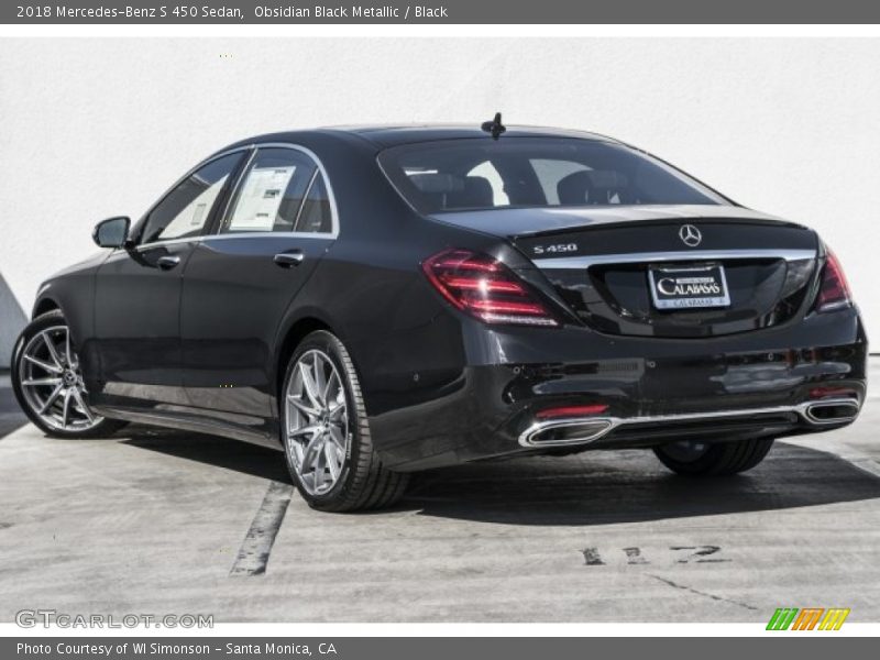 Obsidian Black Metallic / Black 2018 Mercedes-Benz S 450 Sedan