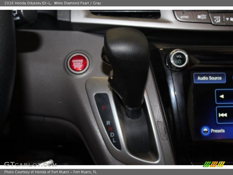 White Diamond Pearl / Gray 2016 Honda Odyssey EX-L