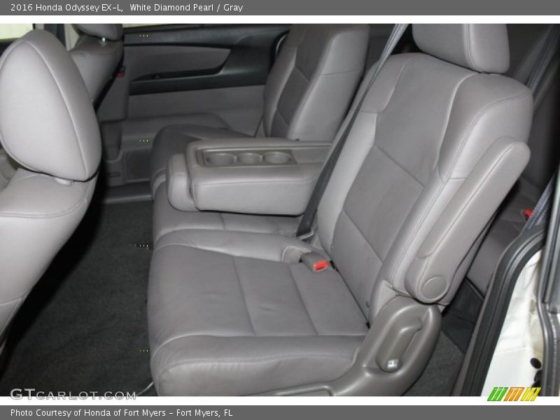 White Diamond Pearl / Gray 2016 Honda Odyssey EX-L