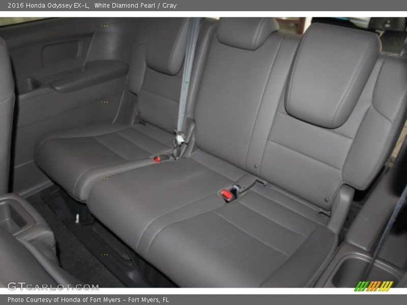 White Diamond Pearl / Gray 2016 Honda Odyssey EX-L
