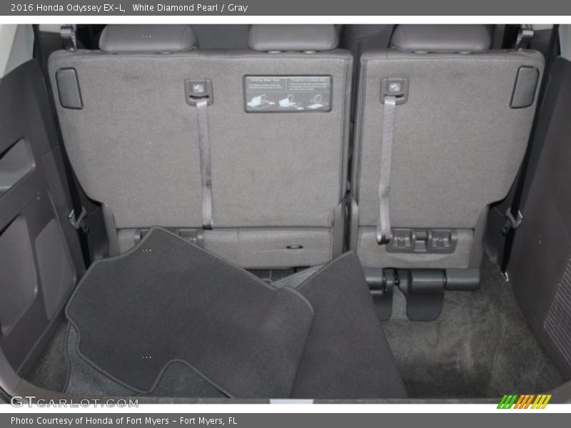 White Diamond Pearl / Gray 2016 Honda Odyssey EX-L