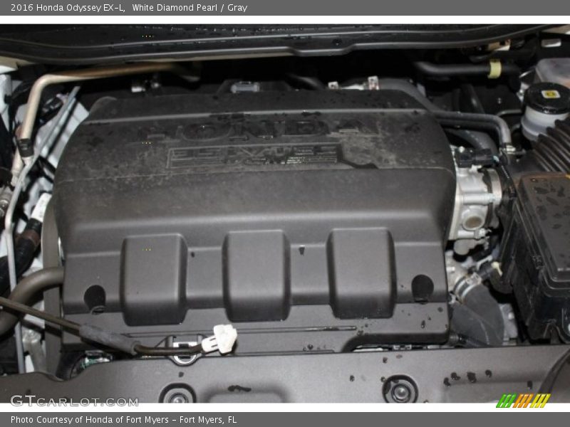 White Diamond Pearl / Gray 2016 Honda Odyssey EX-L