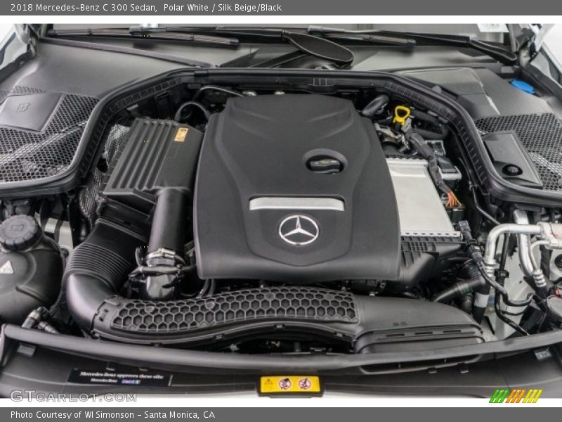 Polar White / Silk Beige/Black 2018 Mercedes-Benz C 300 Sedan