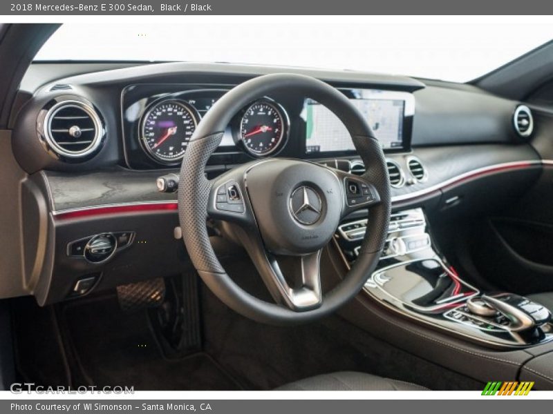 Black / Black 2018 Mercedes-Benz E 300 Sedan
