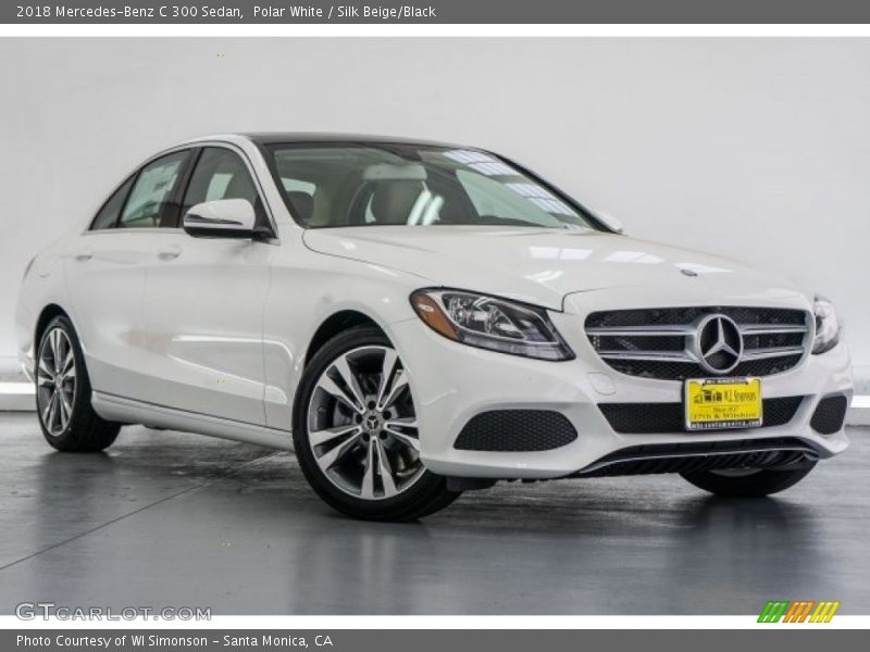 Polar White / Silk Beige/Black 2018 Mercedes-Benz C 300 Sedan