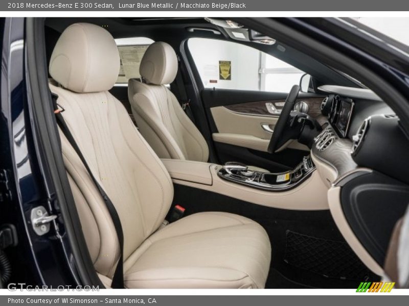 Lunar Blue Metallic / Macchiato Beige/Black 2018 Mercedes-Benz E 300 Sedan