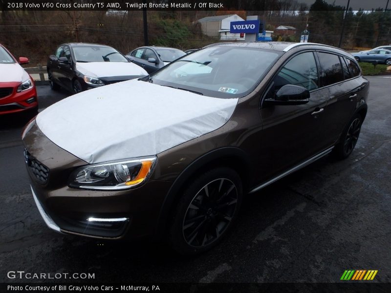 Twilight Bronze Metallic / Off Black 2018 Volvo V60 Cross Country T5 AWD