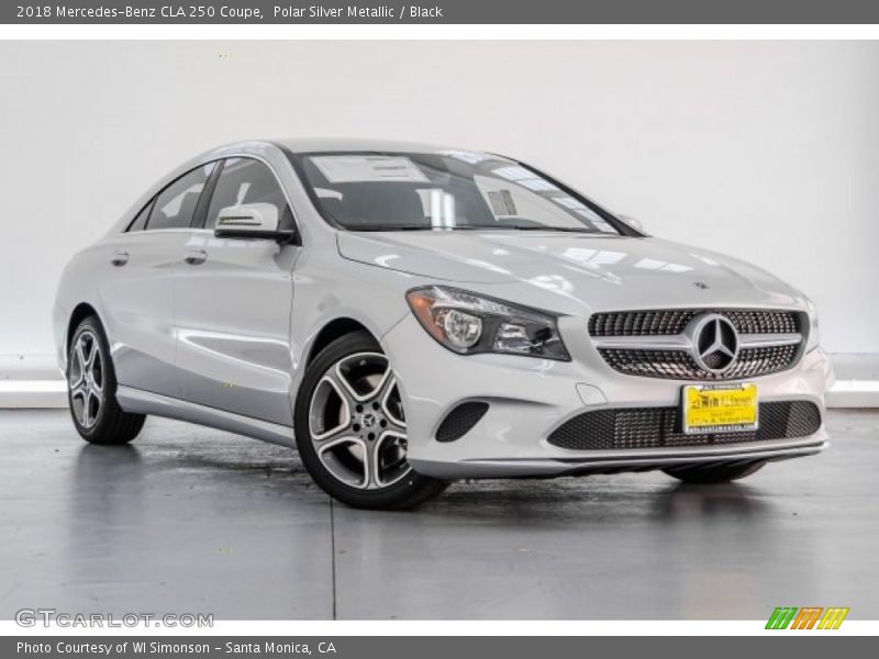 Polar Silver Metallic / Black 2018 Mercedes-Benz CLA 250 Coupe