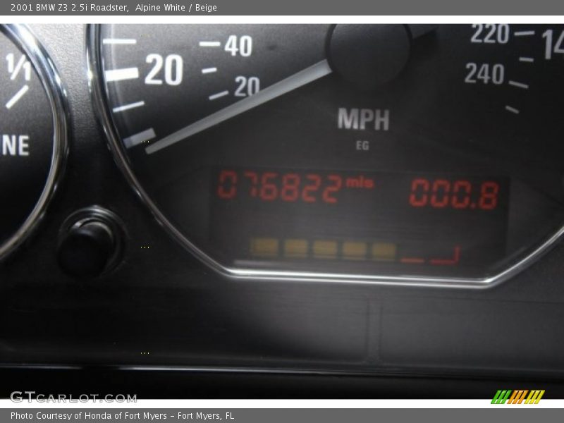 Alpine White / Beige 2001 BMW Z3 2.5i Roadster