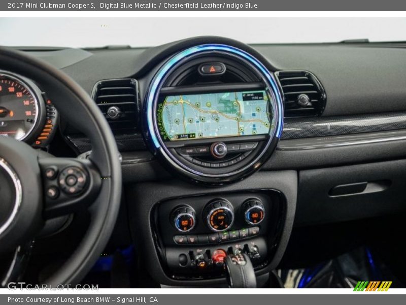 Digital Blue Metallic / Chesterfield Leather/Indigo Blue 2017 Mini Clubman Cooper S