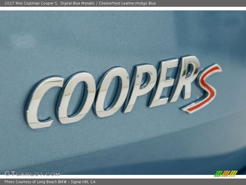 Digital Blue Metallic / Chesterfield Leather/Indigo Blue 2017 Mini Clubman Cooper S