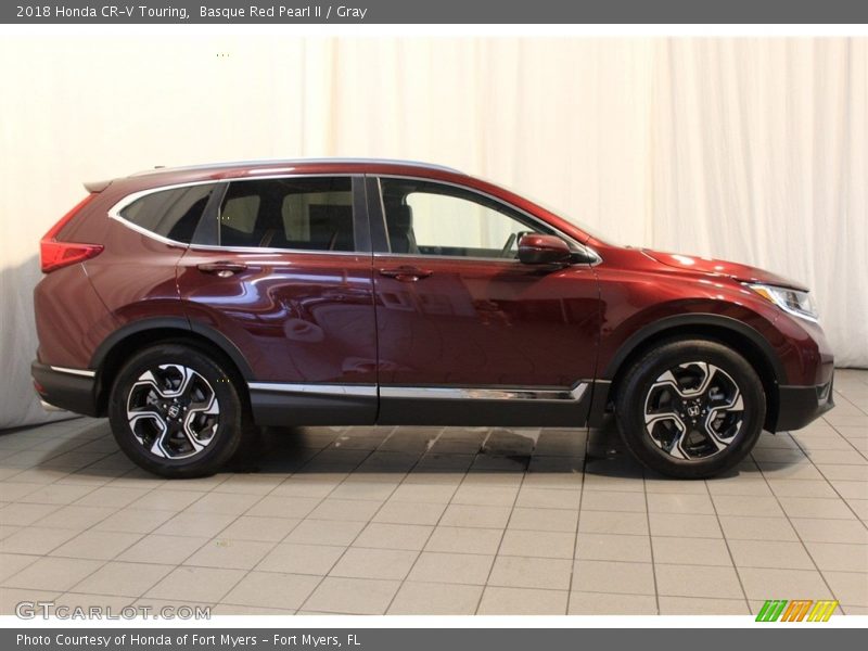 Basque Red Pearl II / Gray 2018 Honda CR-V Touring