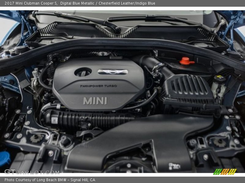 Digital Blue Metallic / Chesterfield Leather/Indigo Blue 2017 Mini Clubman Cooper S