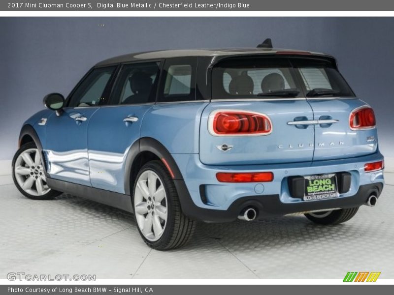 Digital Blue Metallic / Chesterfield Leather/Indigo Blue 2017 Mini Clubman Cooper S