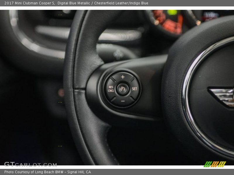 Digital Blue Metallic / Chesterfield Leather/Indigo Blue 2017 Mini Clubman Cooper S