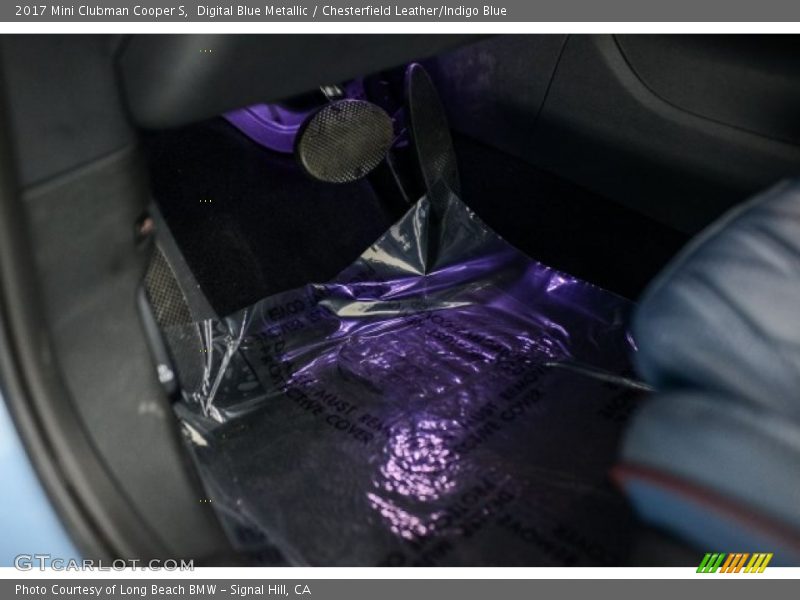Digital Blue Metallic / Chesterfield Leather/Indigo Blue 2017 Mini Clubman Cooper S