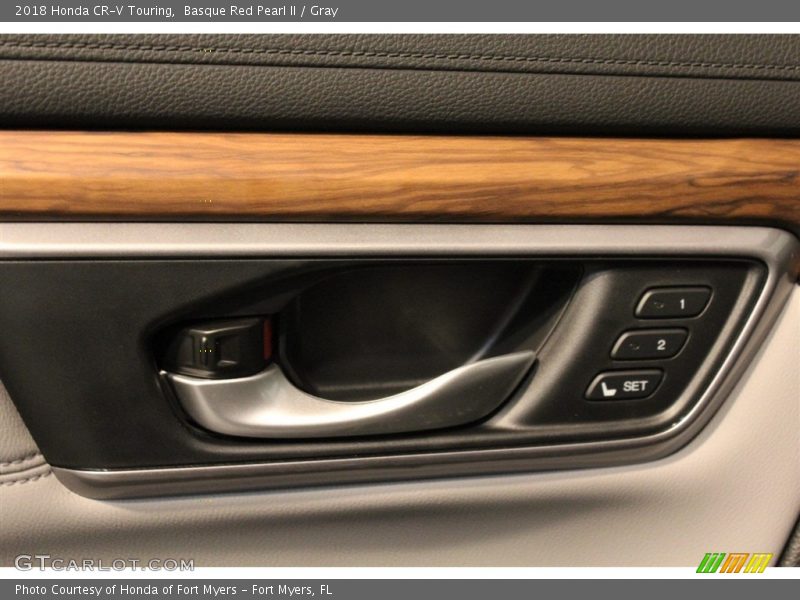 Basque Red Pearl II / Gray 2018 Honda CR-V Touring