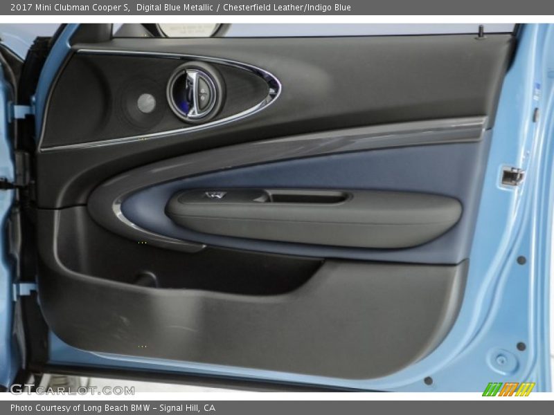 Digital Blue Metallic / Chesterfield Leather/Indigo Blue 2017 Mini Clubman Cooper S