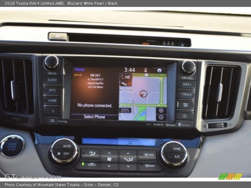 Blizzard White Pearl / Black 2018 Toyota RAV4 Limited AWD