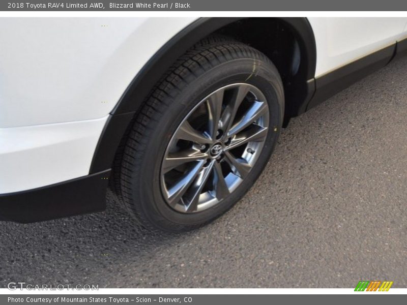 Blizzard White Pearl / Black 2018 Toyota RAV4 Limited AWD